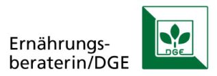 Ernährungsberater/DGE Logo